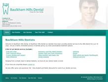Tablet Screenshot of baulkhamhillsdental.com.au